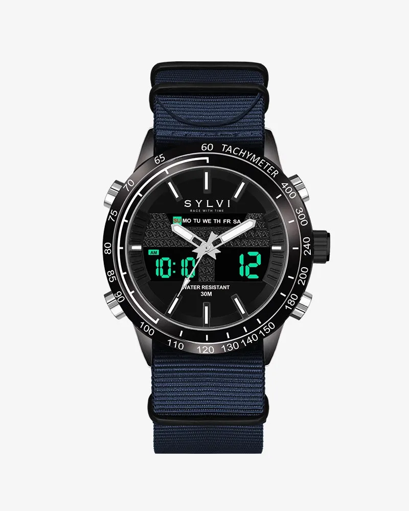 Certified Imperfect Hawk Black Navy Blue Nylon