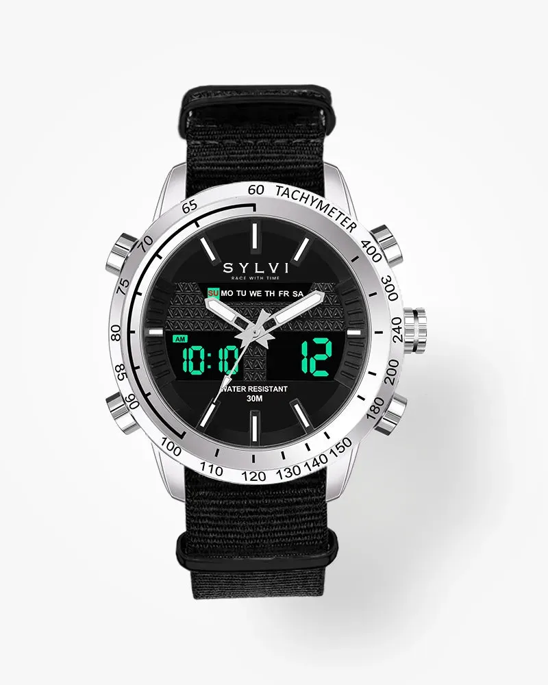 Certified Imperfect Hawk Silver Black Nylon