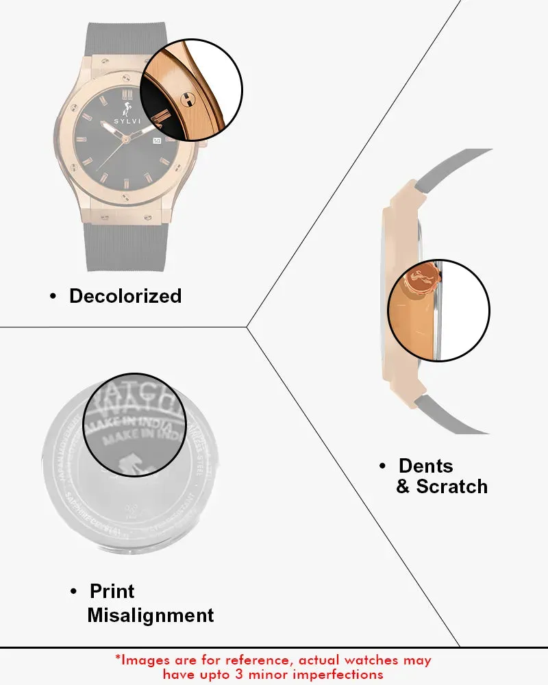 Certified Imperfect Majestic Black Rosegold Silicone