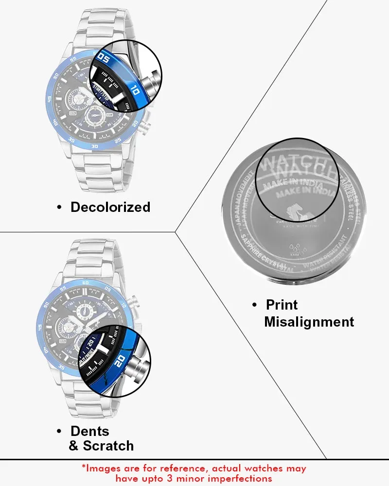 Certified Imperfect Timegrapher Blue Silver Steel