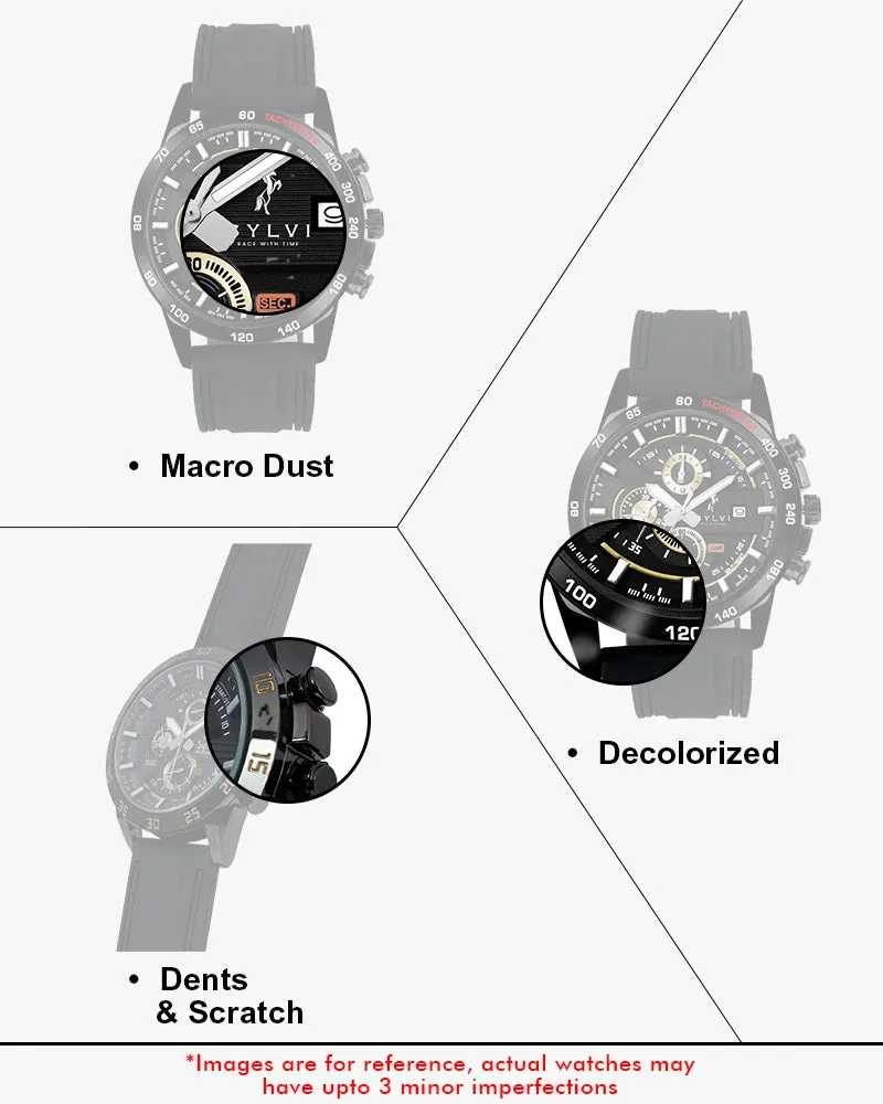 Certified Imperfect Timegrapher Gold Black Leather