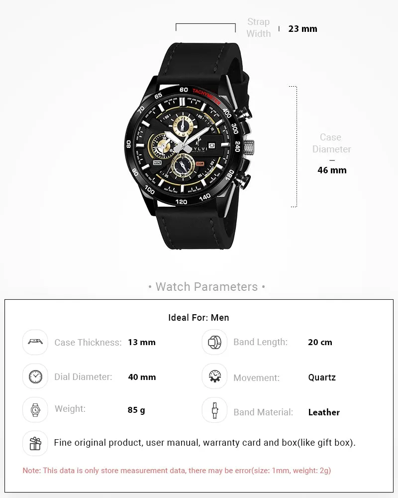 Certified Imperfect Timegrapher Gold Black Leather