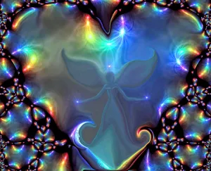 Chakra Art Abstract Angel Energy Art Reiki Wall Decor Aura  Print
