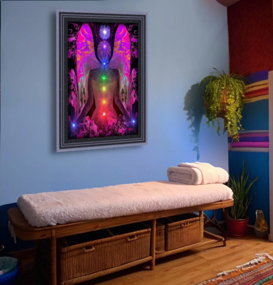Chakra Art Print, Metaphysical Artwork by Primal Painter - "Balance Within Chaos"