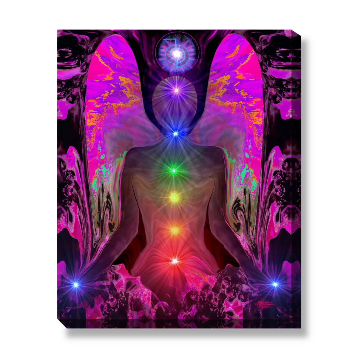 Chakra Art Print, Metaphysical Artwork by Primal Painter - "Balance Within Chaos"
