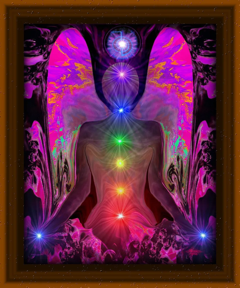 Chakra Art Print, Metaphysical Artwork by Primal Painter - "Balance Within Chaos"