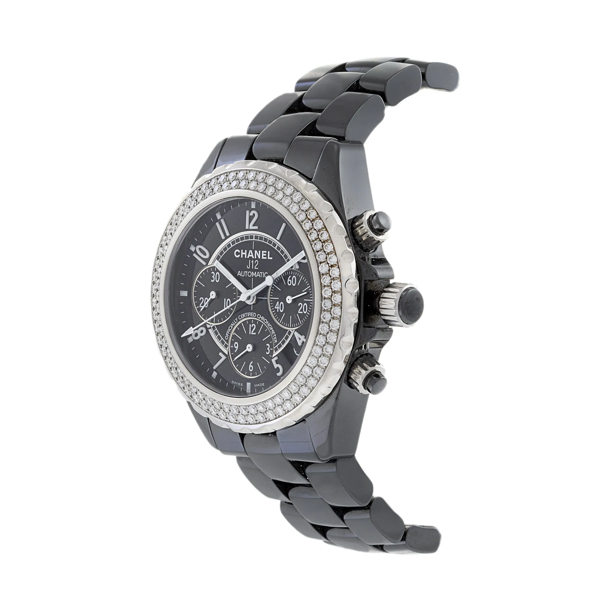 Chanel J12 Black Ceramic Chronograph Reference H1009