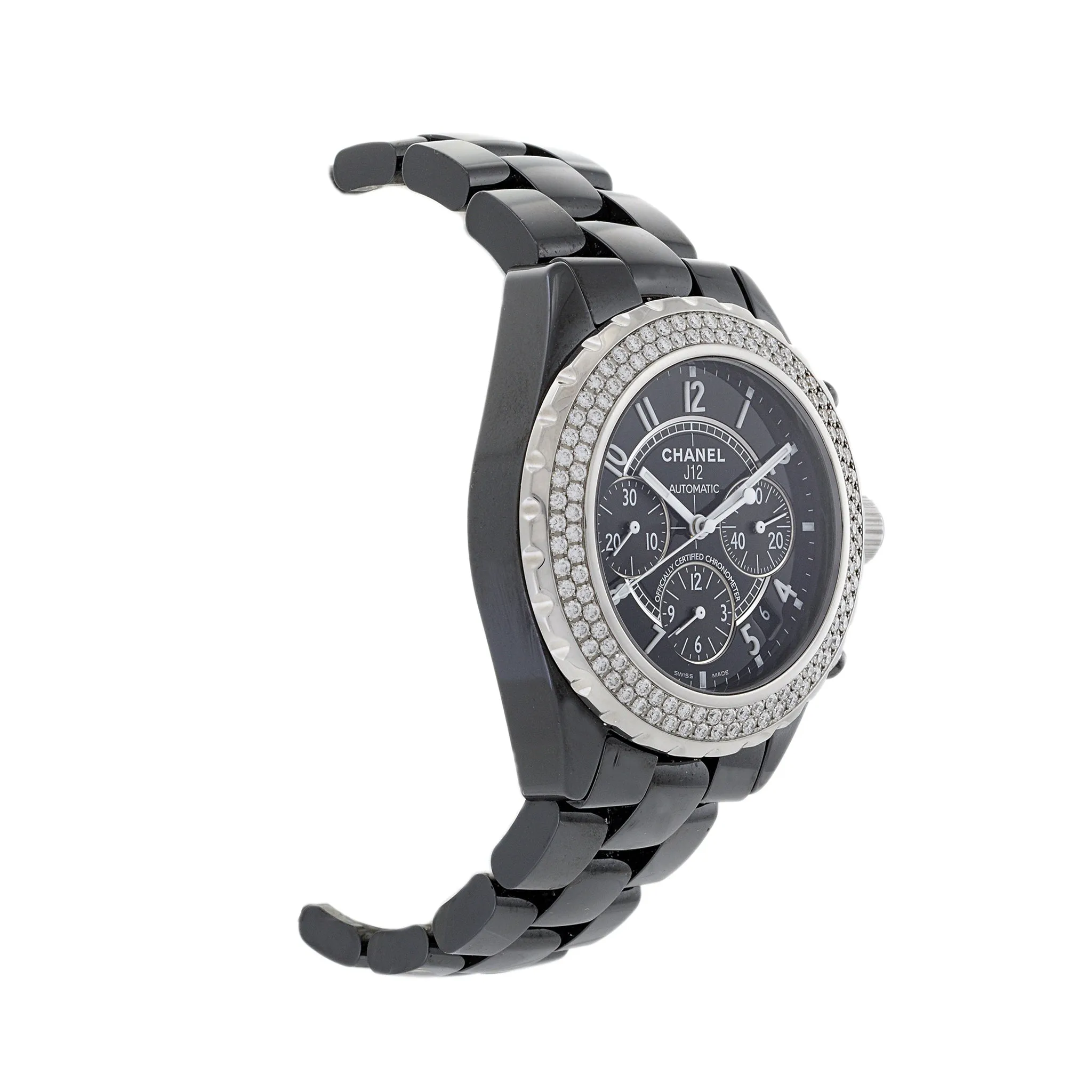 Chanel J12 Black Ceramic Chronograph Reference H1009