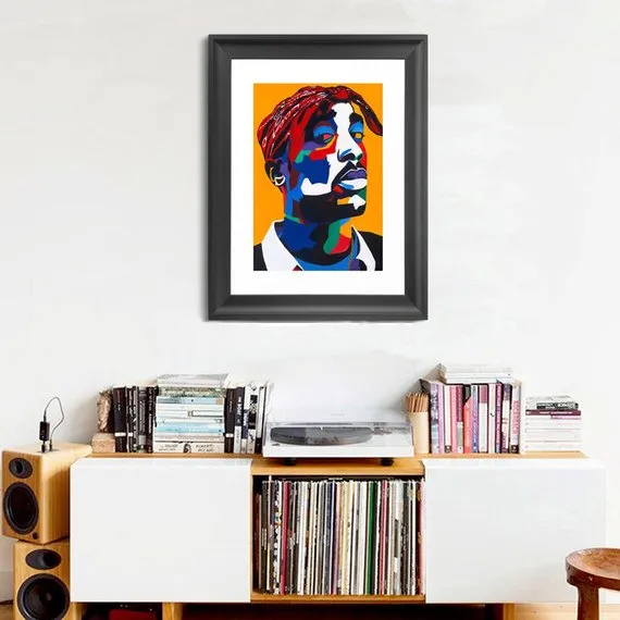 Chang3d Man - 2pac Portrait Art - Limited Edition Giclee Art Print & Wall Decor - Vakseen Art