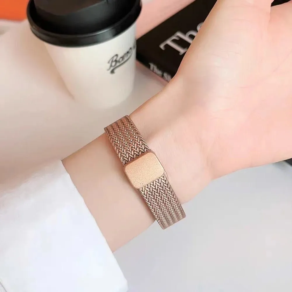 Chic Ultra-Thin Stainless Steel Apple Watch Band for Women