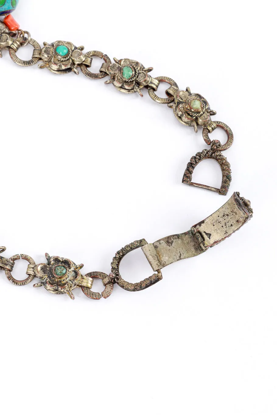 Chinese Import Bead Drop Charm Necklace