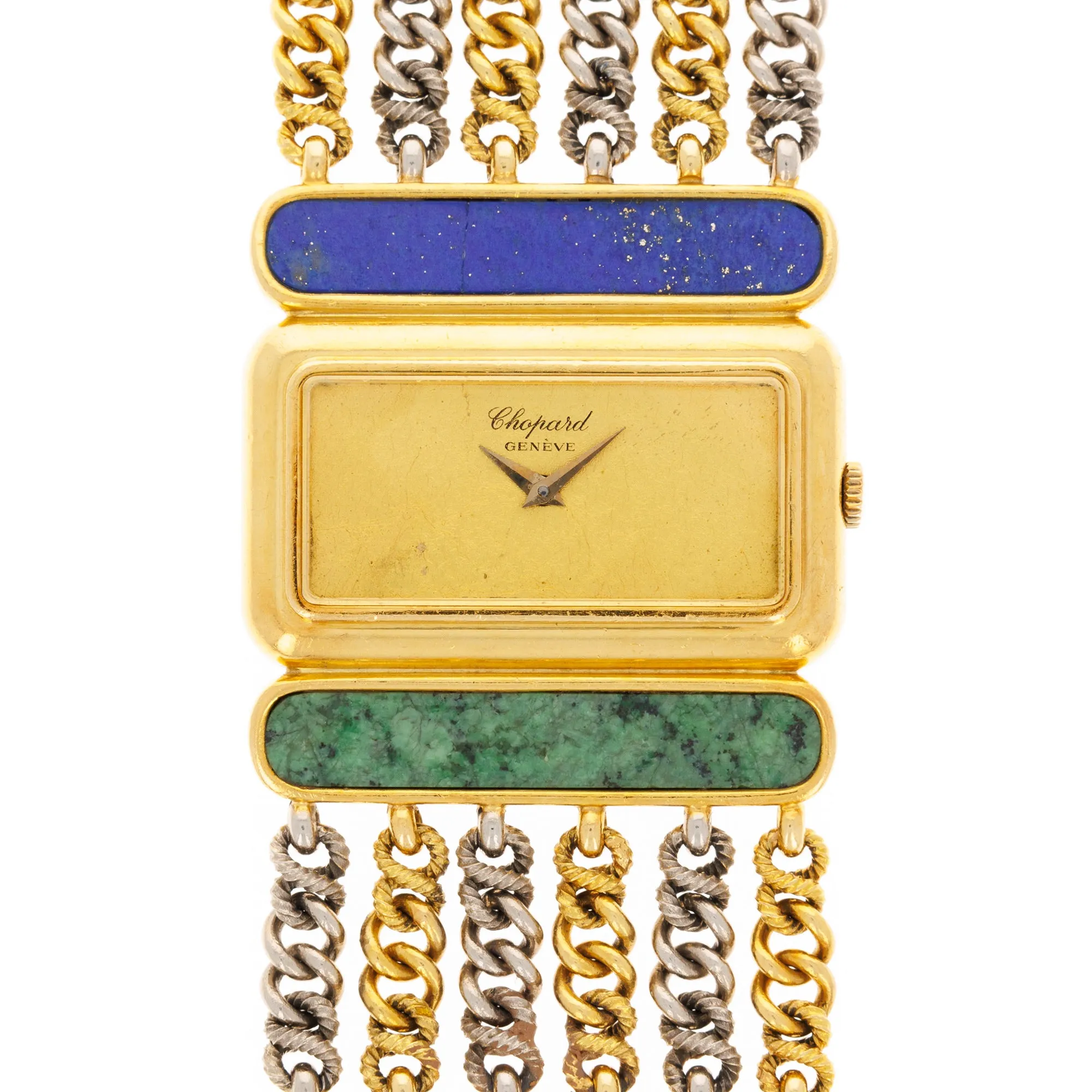 Chopard Yellow Gold Lapis & Nephrite Watch