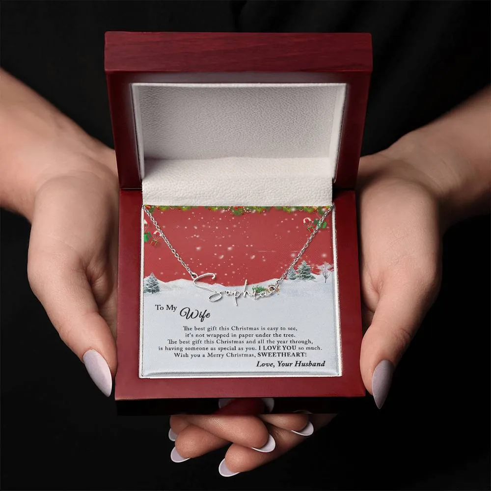 Christmas Gift for Wife, First Married Christmas Gift, Christmas Gift Necklace, Best Christmas Gift For Wife, Romantic Gifts For Her