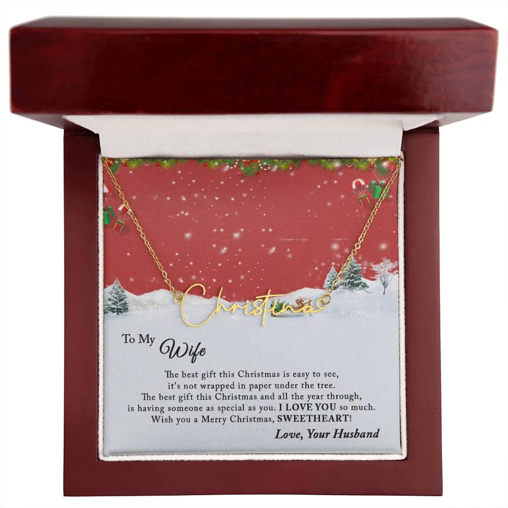 Christmas Gift for Wife, First Married Christmas Gift, Christmas Gift Necklace, Best Christmas Gift For Wife, Romantic Gifts For Her