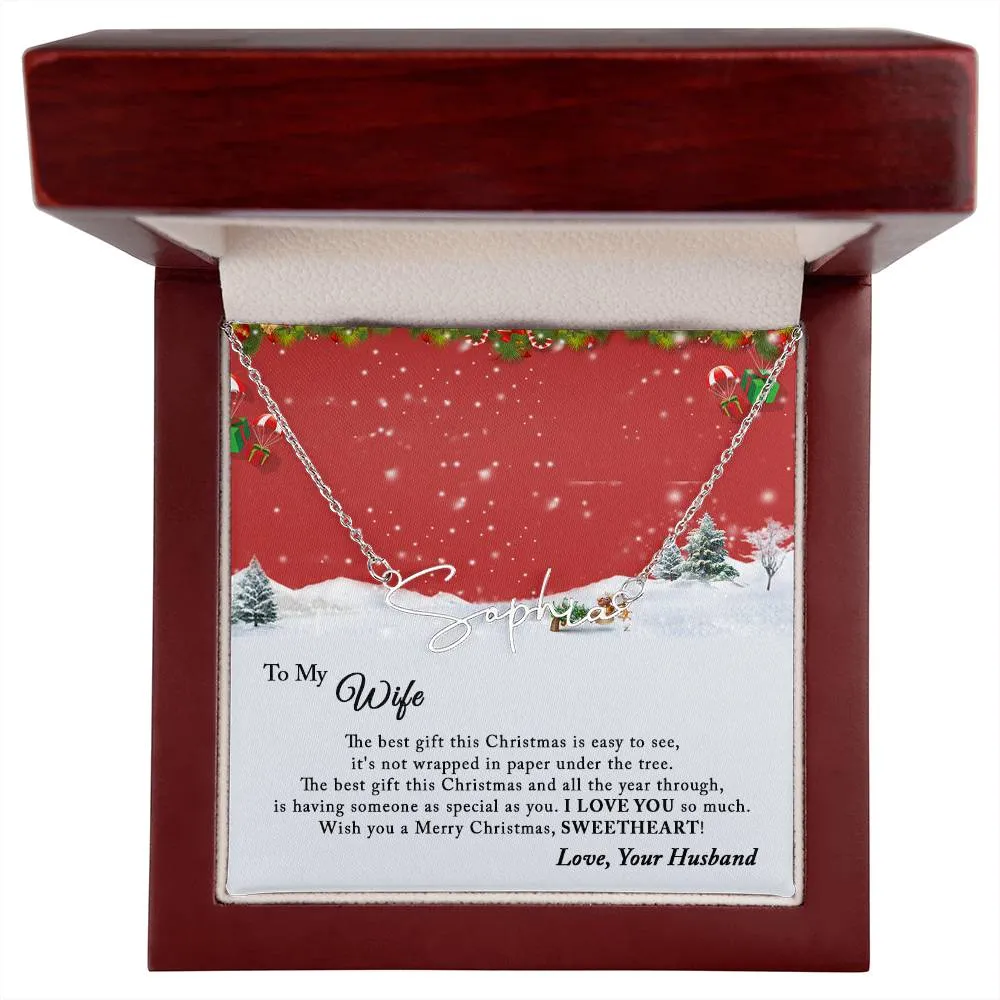 Christmas Gift for Wife, First Married Christmas Gift, Christmas Gift Necklace, Best Christmas Gift For Wife, Romantic Gifts For Her