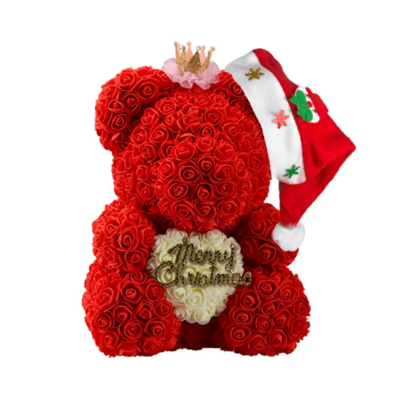 Christmas Hug Rose Bear – A Thoughtful Holiday Gift