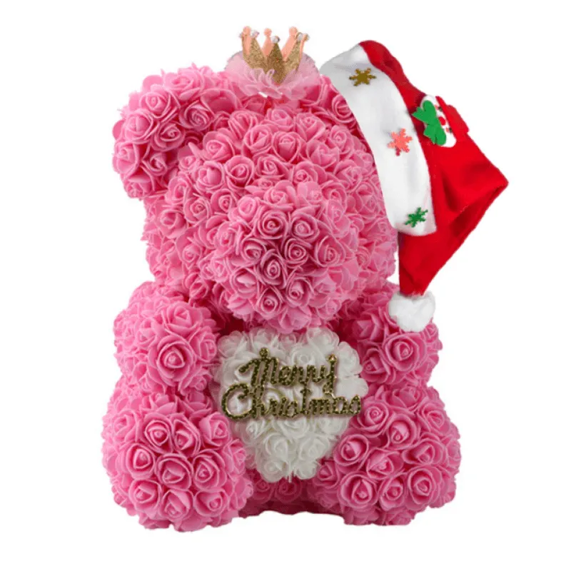 Christmas Hug Rose Bear – A Thoughtful Holiday Gift