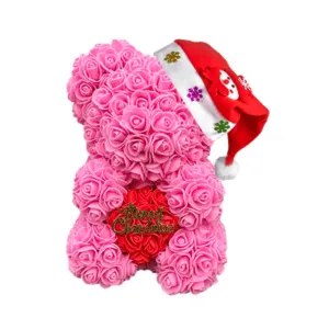 Christmas Hug Rose Bear – A Thoughtful Holiday Gift