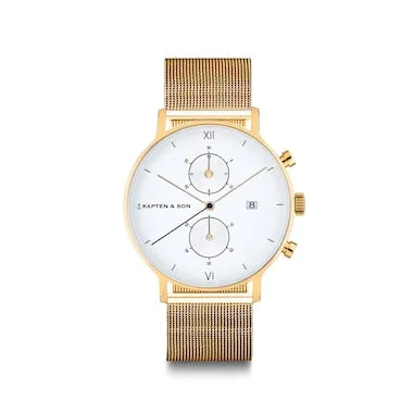 Chrono Small Gold Mesh