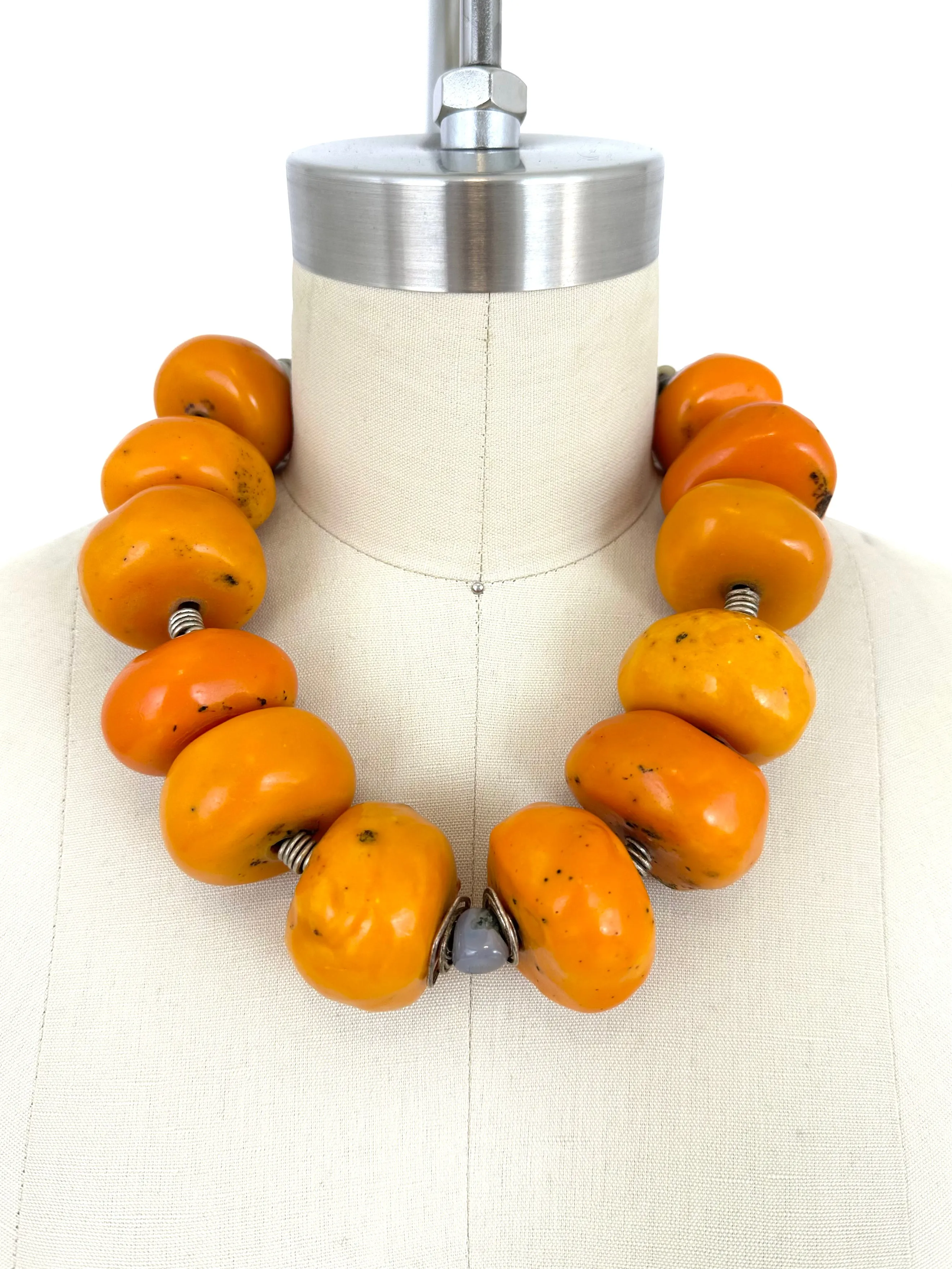Chunky Natural Amber Necklace