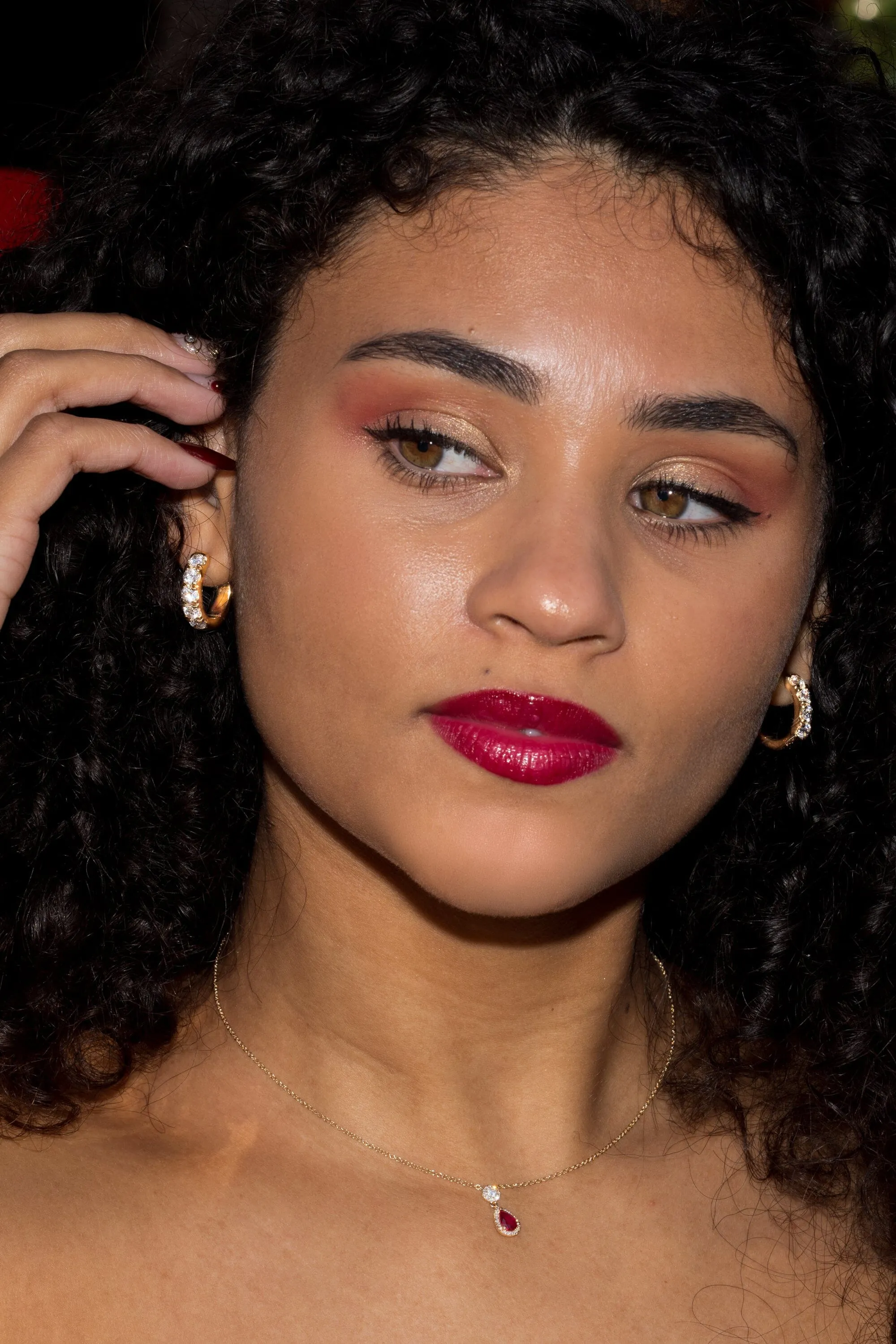 Chunky Pavé Hoops