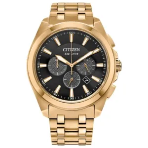 Citizen Eco-Drive Gold Chronograph Watch - 41mm