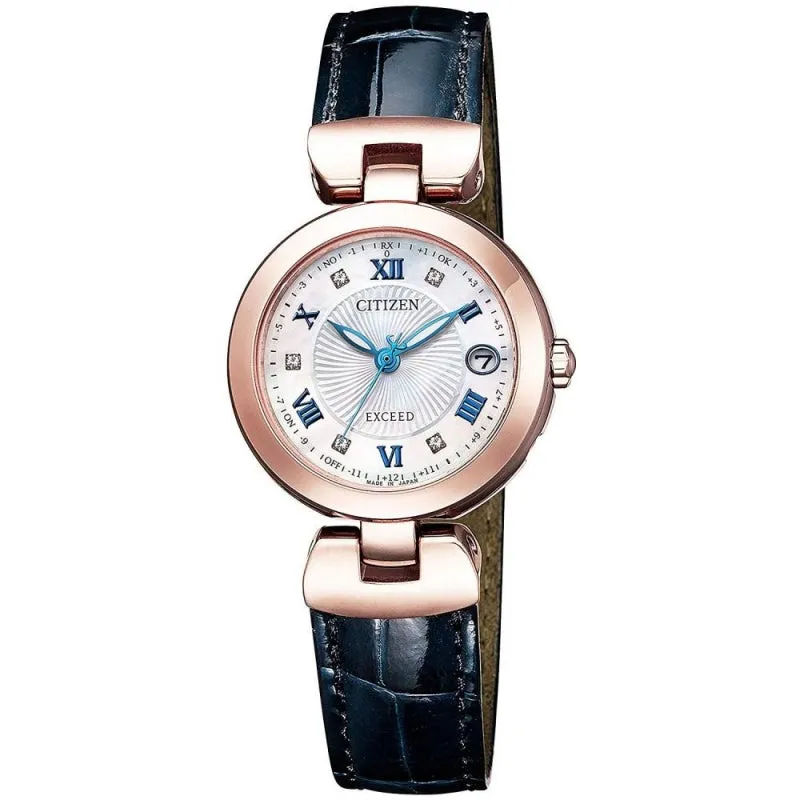 CITIZEN EXCEED Titania Line ES9424-06A Solor Radio Women's Watch