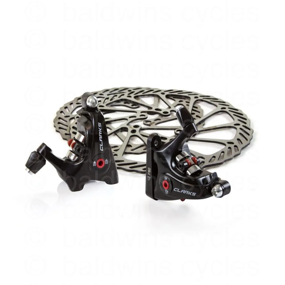 Clarks CMD-22 Flat Mount Mechanical F&R 160/140 Brakeset