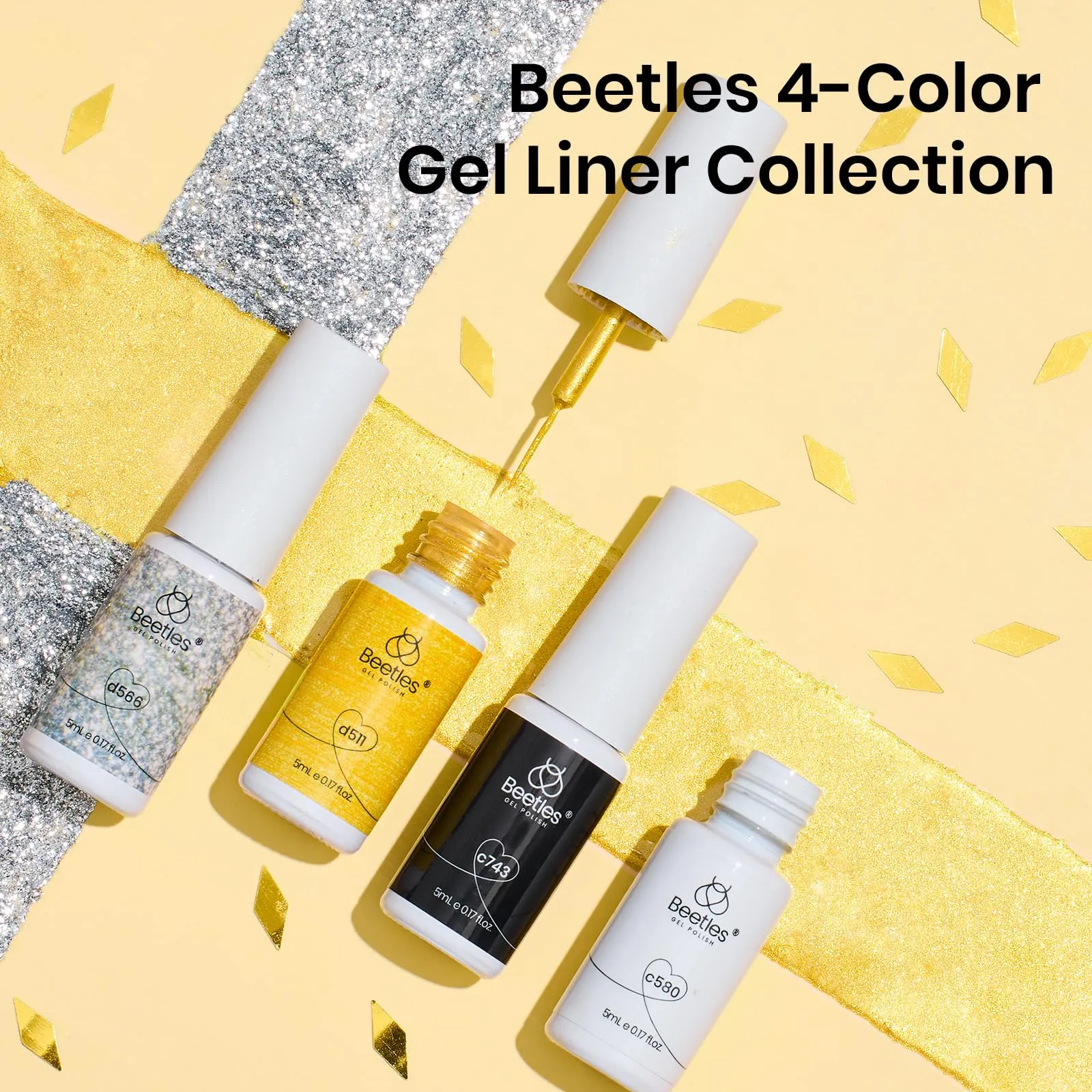 Classic Luxury | Nail Art Gel Liner 4 Colors Set