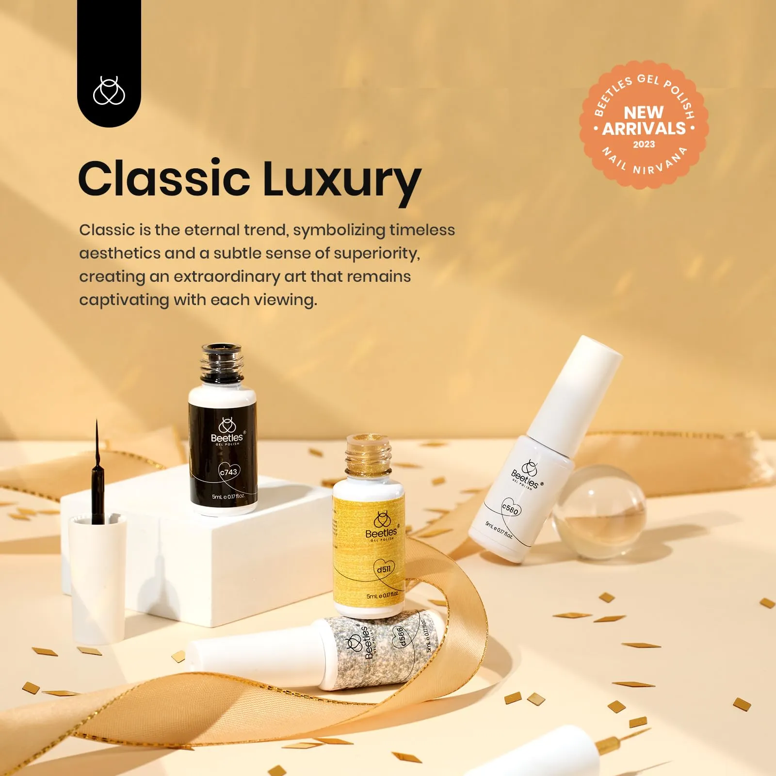 Classic Luxury | Nail Art Gel Liner 4 Colors Set
