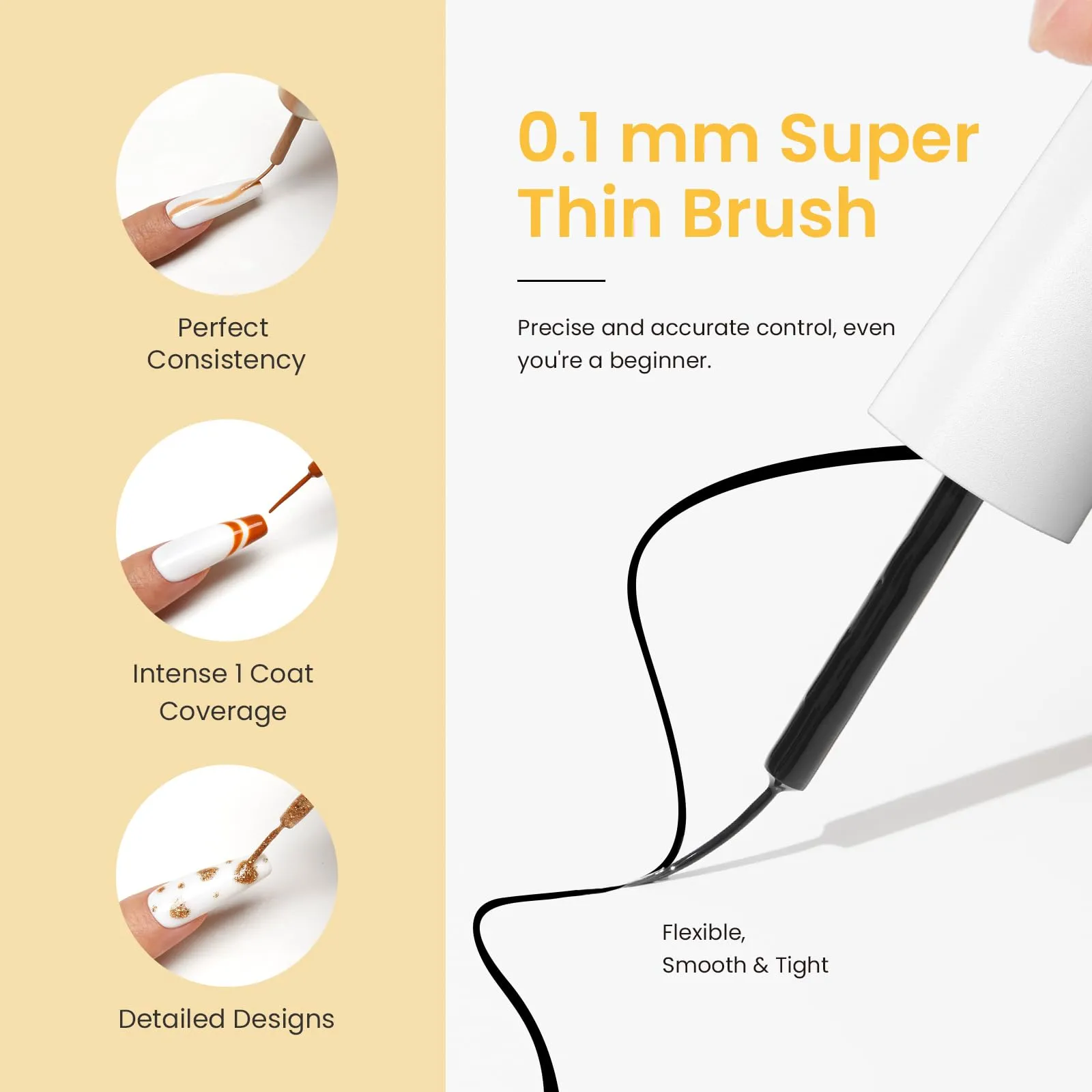 Classic Luxury | Nail Art Gel Liner 4 Colors Set