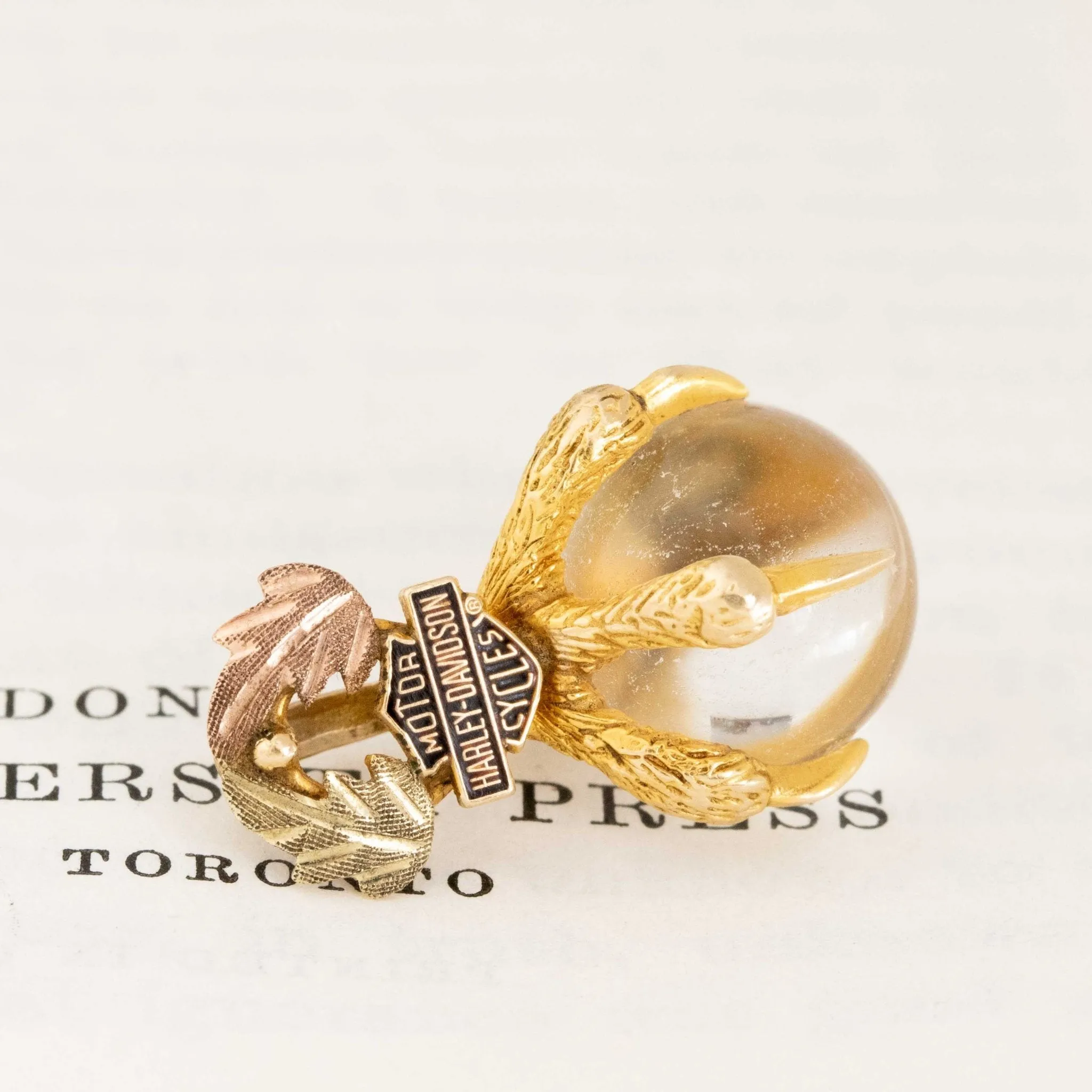 Claw Crystal Ball Harley Davidson Pendant