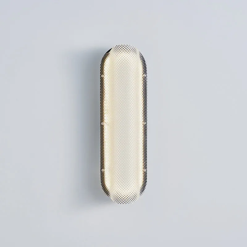 Clear Crystal Valve Wall Lamp