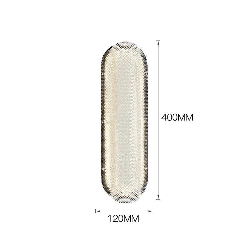 Clear Crystal Valve Wall Lamp
