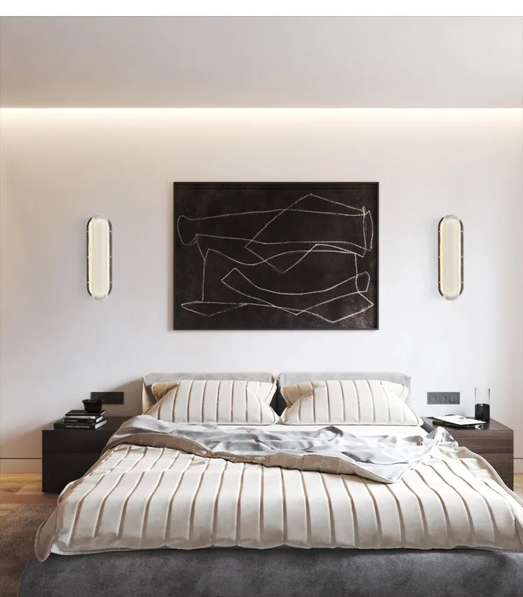 Clear Crystal Valve Wall Lamp