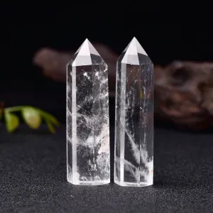 Clear Quartz Crystals Point Wand