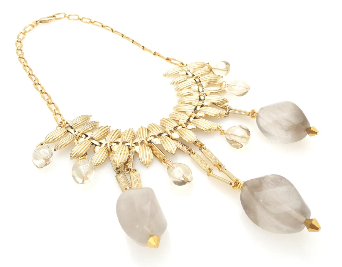 Cloudy quartz necklace