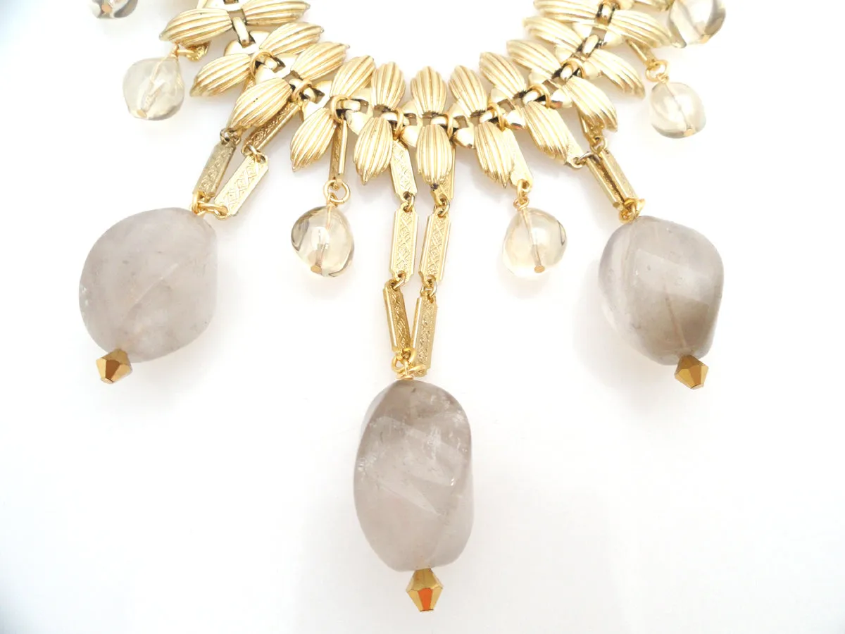 Cloudy quartz necklace