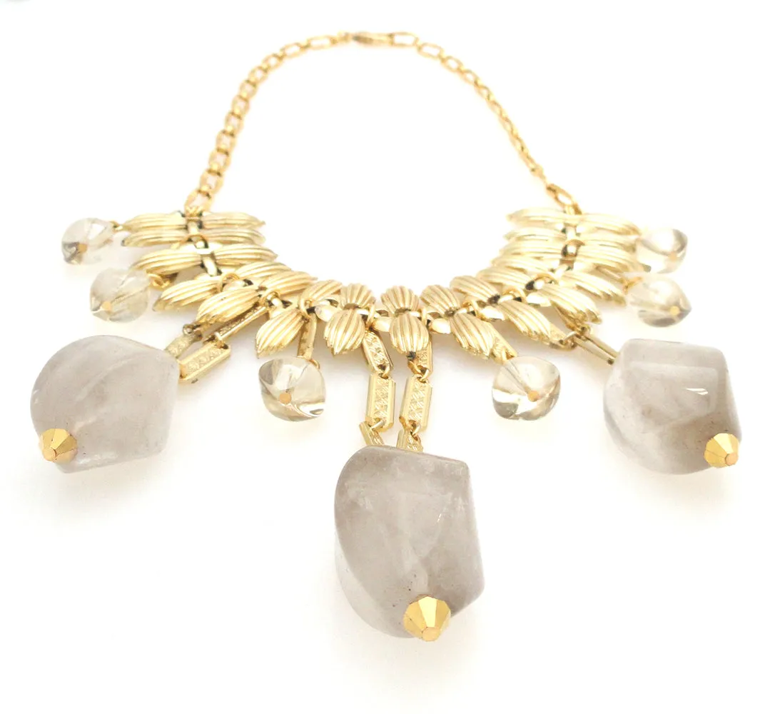 Cloudy quartz necklace