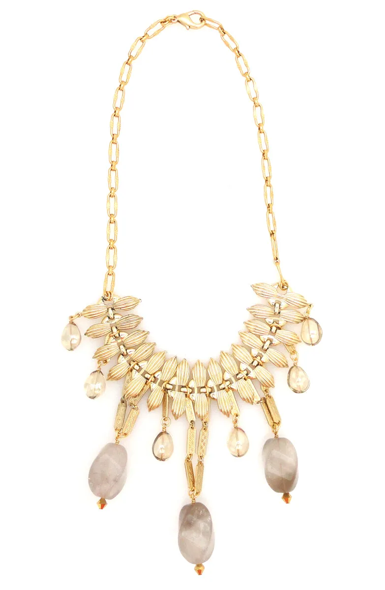 Cloudy quartz necklace