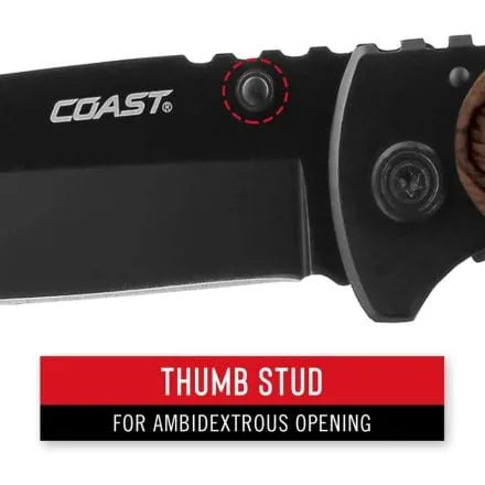 Coast FX411 Frame Lock Large Folding Knife CO-K19791