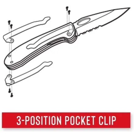 Coast TX395 Knife Tactical Double Lock With Partially Serrated Black Blade CO-K20845
