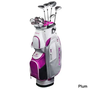 Cobra Women's Fly-XL Cart Bag Complete Set Plum RH/Petitle (1 Under)