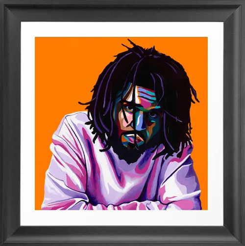 Cole World - J. Cole portrait art - Limited Edition Giclee Art Prints & Wall Decor - Vakseen Art