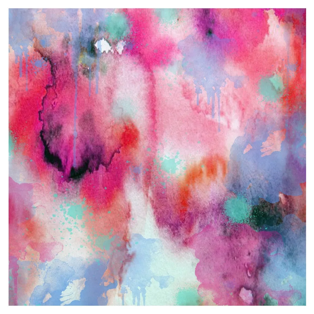Colorful Digital Watercolor Textures Adhesive Vinyl Sheet