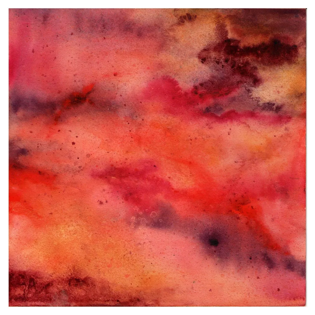 Colorful Digital Watercolor Textures Heat Transfer Vinyl Sheet