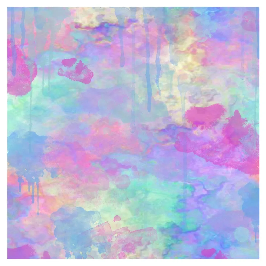 Colorful Digital Watercolor Textures Heat Transfer Vinyl Sheet