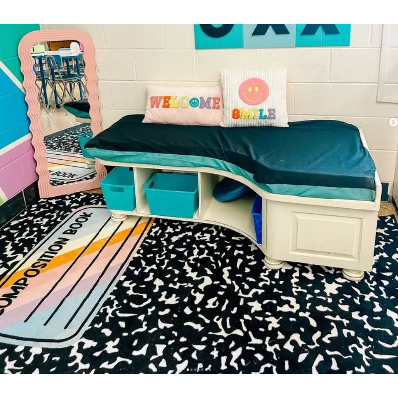 Composition Notebook Classroom Rug