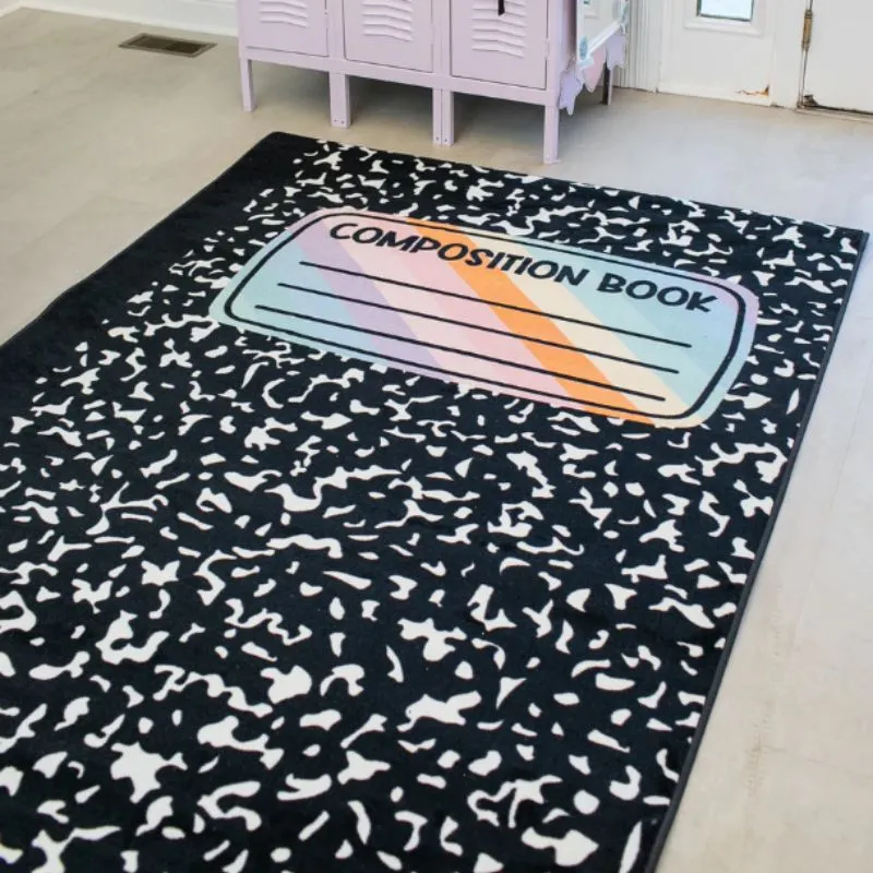 Composition Notebook Classroom Rug