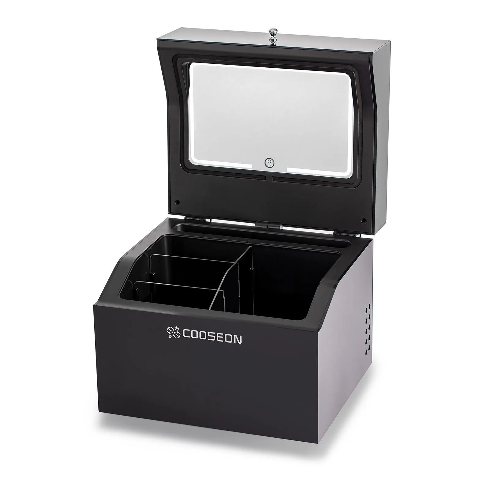 COOSEON® BlackCube™ Luxury Vanity Beauty Fridge With LED Mirrored